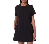 Calvin Klein Donna Abito a T-shirt Punto Milano Corto, Nero (Black), S