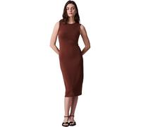 Calvin Klein Donna Abito Attillato Contour Midi a Costine