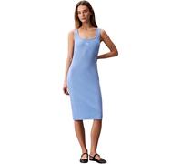 Calvin Klein Abiti da Donna SL Baby Rib Woven Label Square N LV047F257G, Blu, S