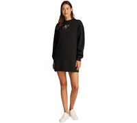Calvin Klein Donna Abito in Felpa Embroidered Monologo Crew Senza Cappuccio, Nero (CK Black), XS