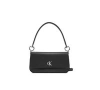 Calvin Klein Donna Borsa a Spalla Minimal Monogram Pouch con Logo, Nero (Black), Taglia Unica