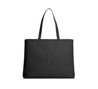 Calvin Klein Donna Borsa Tote Bag Sculpted Slim con Logo, Nero (Black), Taglia Unica