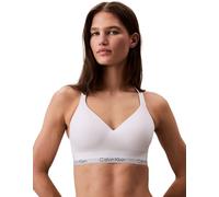 Calvin Klein Donna Bralette Lift con Fascia con Logo, Bianco (White), L