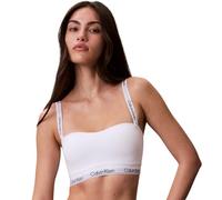 Calvin Klein Donna Bralette Lightly Lined a Fascia, Bianco (White), XS