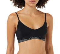 Calvin Klein Donna Bralette Lightly Lined Triangle Preformata, Nero (Black), XS