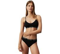 Calvin Klein Donna Bralette Lightly Lined Triangle Preformata, Nero (Black), XS