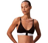 Calvin Klein Donna Bralette Lightly Lined Triangle Scollo Profondo, Nero (Black), S
