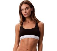 Calvin Klein Donna Bralette Unlined con Fascia con Logo, Nero (Black), XS