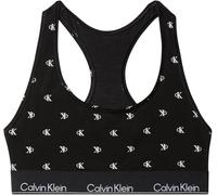 Calvin Klein Donna Bralette Unlined con Fascia con Logo, Nero (Diamond Logo Black), L