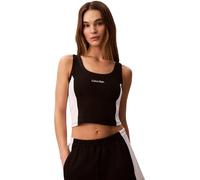Calvin Klein Donna Canotta Corta, Nero (Black), S