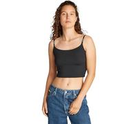 Calvin Klein Donna Canotta Elastic Strappy Top con Spalline con Logo, Nero (CK Black), S