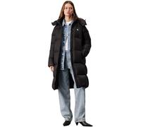 Calvin Klein Piumino Lungo Con Cappuccio Nero Donna XL