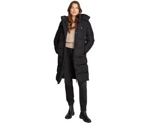 Calvin Klein Donna Cappotto Long Puffer con Cappuccio, Nero (Ck Black), XS