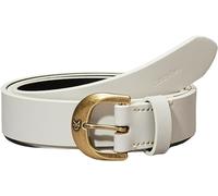 Calvin Klein Donna Cintura Casual Pin Buckle 2,5 cm Cintura in Pelle, Avorio (Silver Birch/Antique Light Gold), 85 cm
