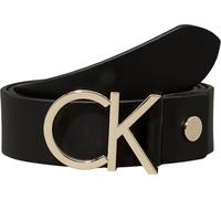 Calvin Klein Cintura con logo CK in pelle black/light gold (K60K602141-85-910)