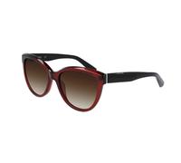 Calvin Klein Donna CK21709S 605 Occhiali da sole Plastica Bordeaux Marrone Cat Eye Sfumato