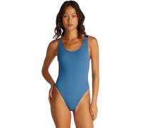 Calvin Klein Donna Costume da Bagno Scoop Back One Piece con Spalline con Logo, Blu (Storm Blue), M