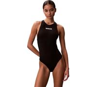 Calvin Klein Donna Costume da Bagno Scoop Back One Piece Design Incrociato, Nero (Black), L