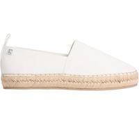Calvin Klein Donna Espadrillas Oblique Canvas con Tirante, Bianco (off White), 40