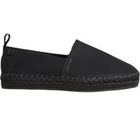 Calvin Klein Donna Espadrillas Oblique Canvas con Tirante, Nero (Triple Black), 36