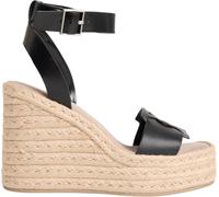 Calvin Klein Donna Espadrillas Wedge con Cinturino alla Caviglia, Blu (CK Black), 37