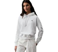Felpa con cappuccio Calvin Klein Jeans Blend Logo bianco donna - L