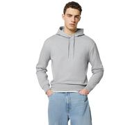 Calvin Klein Donna Felpa con Cappuccio Monogram Terry con Logo, Grigio (Heroic Grey Htr), M