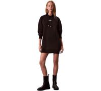 Calvin Klein Donna Felpa con Cappuccio Premium Terry Lang, Nero (Black), L