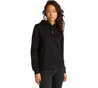 Calvin Klein Donna Felpa Woven Regular con Cappuccio, Nero (CK Black), M