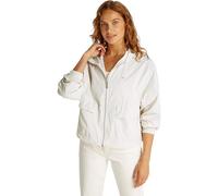 Calvin Klein Donna Giacca a Vento Cotton Nylon Sottile, Beige (Tofu), S