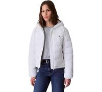 Calvin Klein Donna Giacca Imbottita Lightweight Puffer con Cappuccio, Bianco (Snow White), 2XS