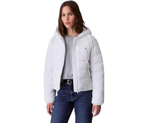 Calvin Klein Donna Giacca Imbottita Lightweight Puffer con Cappuccio, Bianco (Snow White), XXS