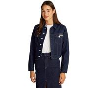 Calvin Klein Donna Giacca in Jeans 90’S Denim Jacket Cropped Fit, Blu (Denim Rinse), XL