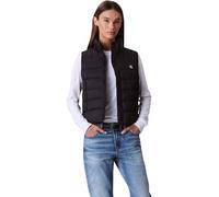 Calvin Klein Donna Gilet Lightweight Quilted con Zip, Nero (Black), S