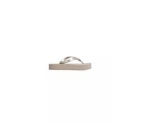 Calvin Klein Donna Infradito Flatform con Zeppa, Blu (Desert Taupe), 38