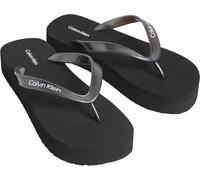 Calvin Klein Donna Infradito Flatform con Zeppa, Blu (Triple Black), 38