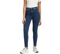 Calvin Klein Donna Jeans High Rise Ankle Skinny Fit, Blu (Denim Medium), 25W