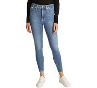 Calvin Klein Donna Jeans High Rise Ankle Super Skinny Fit, Blu (Denim Medium), W32