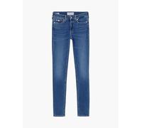 Calvin Klein Donna Jeans Mid Rise Skinny Fit, Blu (Denim Dark), 31W/34L