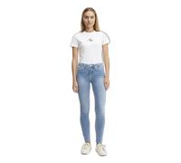 Calvin Klein Donna Jeans Mid Rise Skinny Fit, Blu (Denim Light), 25W/32L