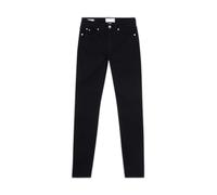 Calvin Klein Donna Jeans Mid Rise Skinny Fit, Nero (Denim Black), 27W/32L