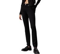 Calvin Klein Donna Jeans Mid Rise Skinny Fit, Nero (Denim Black), 29W/34L