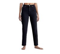 Calvin Klein Donna Jeans Mom Fit, Nero (Denim Black), 36W/38L