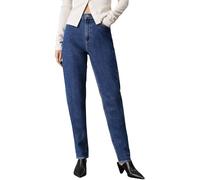 Calvin Klein Donna Jeans Mom Jean Tapered Fit, Blu (Denim Medium), 29W/30L