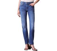 Calvin Klein Donna Jeans Slim Indigo Channel Vita Media, Blu (Indigo Channel), 26W