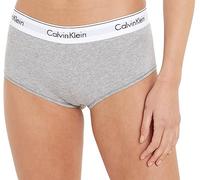 Calvin Klein Pantaloncini Hipster Donna Cotone Elasticizzato, Grigio (Grey Heather), XS