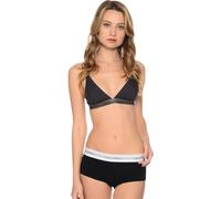 Calvin Klein Donna Pantaloncini Hipster Cotone Elasticizzato, Nero (Black), L