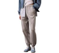 Calvin Klein Donna Pantaloni da Jogging Monologo French Terry con Vita Elastica, Grigio (Heroic Grey Heather), XL