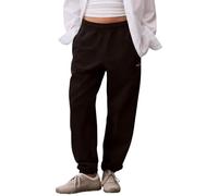 Calvin Klein Donna Pantaloni da Jogging Monologo French Terry con Vita Elastica, Nero (Black), XS