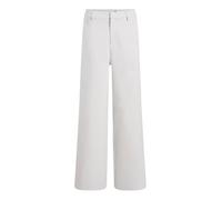 Calvin Klein Donna Pantaloni in Tessuto Milano Wide Leg, Bianco (Chalk), XXL